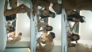 约小夫妻4P交换！不尽兴再来一场，白色网袜